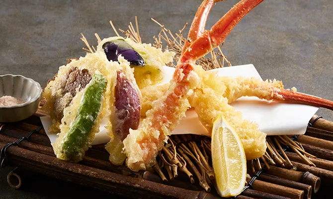 本ずわいかに天婦羅